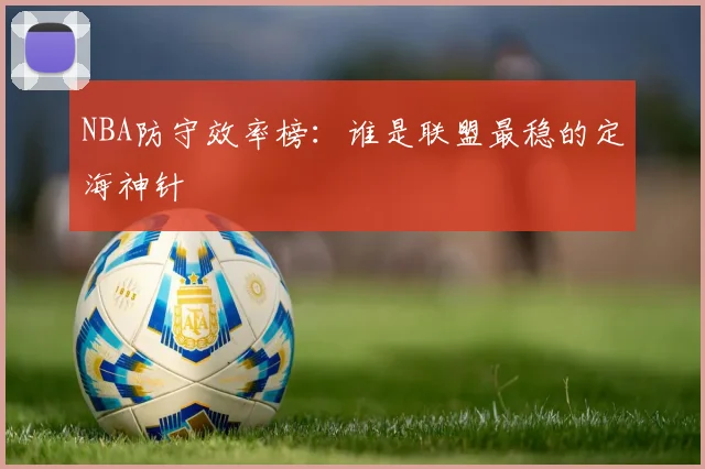 NBA防守效率榜：谁是联盟最稳的定海神针